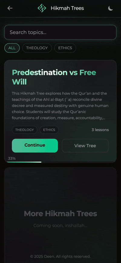 Hikmah Trees demo